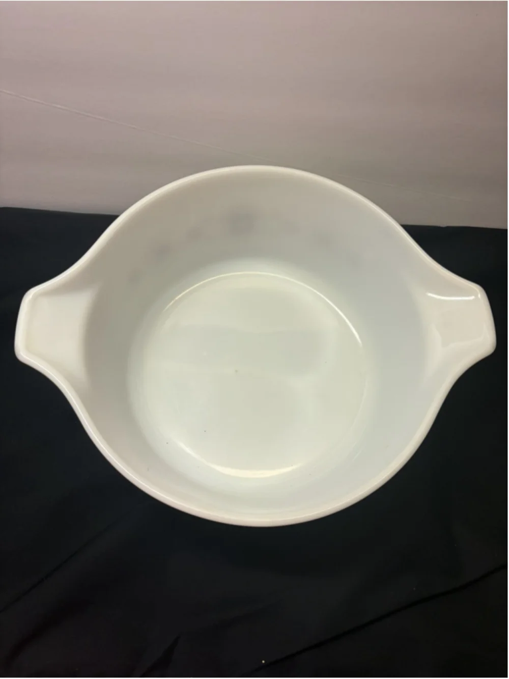 Fall Pyrex Dish 475-B Town Country Brown Snowflake 2½ qt Casserole Serving Bowl
